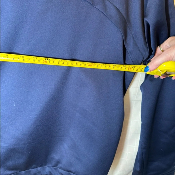 Womens GUESS Navy Blue Casual Jacket Sz Medium-large Fit Softshell Satiny Feel - Picture 4 of 4